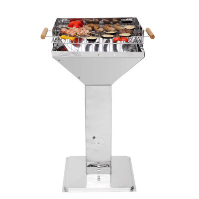 Tepro Vista Pedestal Barbecue - Stainless Steel Tepro Vista Pedestal Barbecue - Stainless Steel